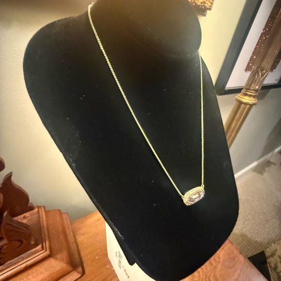 Kendra Scott Eva 14k Gold Multicolor Abalone 19” Pendant Necklace - Picture 4 of 12